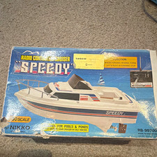 Nikko Speedy 1:30 Cruiser RC Boat Electric RTR Vintage Toy Grade RB-99700