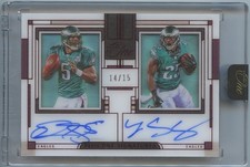 Donovan McNabb LeSean McCoy 2023 Plus One Red Auto 14/15 Philadelphia Eagles