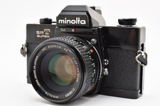  N.Mint MINOLTA SRT SUPER Film Camera Black  MC ROKKOR-PF 50mm f/1.7 2945216