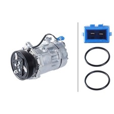 Klimakompressor 12 V Ø 119 mm HELLA Thermo-Expertise passend für u.a. VW PASSAT