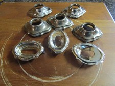 1920s 1930s Model A Ford HANDLE ESCUTCHEONS ( 8 ) interior trim