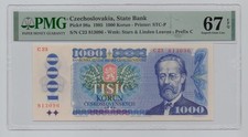 Czechoslovakia, 1985, 1000 Korun – PMG 67    See instructions 