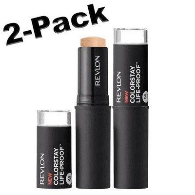2 PACK!  NEW Revlon 24 Hr Colorstay Life-Proof Matte Foundation Stick -285 SHELL