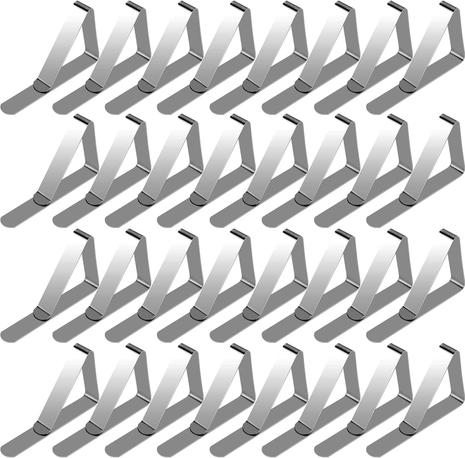 32 Pcs Picnic Tablecloth Clips for Outdoor Tables, Premium Table Cloth ...