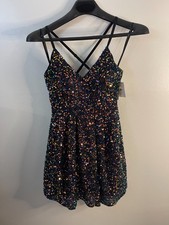 by by Womans Sequin Dress Iridescent Color Size 3 NWT