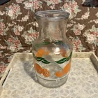 Vintage Anchor Hocking 48 oz Glass Orange Juice  Carafe Jug NO LID
