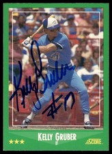 1988 Score #422 Kelly Gruber In Person Signed Auto 66629