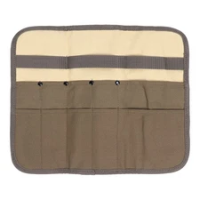 Lwuey Camping Tableware Organize Bag, Knife Roll Cookware Set Canvas Storage ...