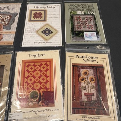 Lot 31 Quilt Patterns Assorted Wall Hangings Mini Quilts Table Toppers Crafts