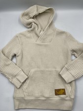 Cat Jack Kids Boys 4T Beige Cable Knit Pullover Hooded Sweater