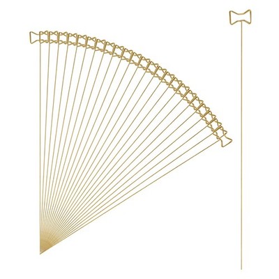 24 Stück Tischkartenhalter aus Metall, 11,8 cm Bogen für Craft Wire Clips Gold