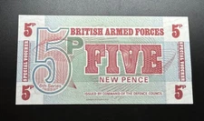 British Armed Forces, 5 pence 6th Series Voucher. #N304