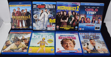 8x COMEDY BUNDLE - Anchorman Girls Trip Hangover Bruno [Blu-ray] [UK] CLEAN DISC