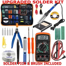 New Electric Soldering Iron Welding Gun Tool Kit Solder Wire Desoldering Pump US
