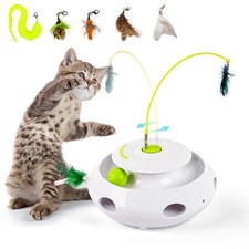 ALL FOR PAWS 3 in 1 Interactive Flutter Bug Cat Toy with Rolling Balls, Whack-a-