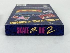 Skate or Die 2 NES Nintendo quasi completo! Autentico! Buone condizioni!