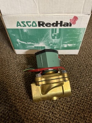 ASCO Red Hat Solenoid Valve 8210G054, 1'', 120v/60v. New Open Box!