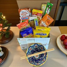 Malaysian Comfort Snack Food Hamper Gift Box Maggi Noodles, Milo, Teh Tarik