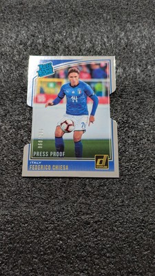 2018 Donruss Federico Chiesa RC (#/100) CHROME Die Cut Rated Rookie SP Italy