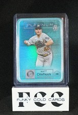 2021 Bowman Platinum - Platinum Die-Cuts Matt Chapman #PDC-12 Aqua