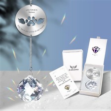 Pet Memorial Suncatcher - Dog Cat Remembrance Gifts, Paw Print Design, Bere...