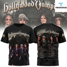 Hollywood Vampires 2026 World Tour Shirt 2026 Uk And Europe Concert Dates Tee