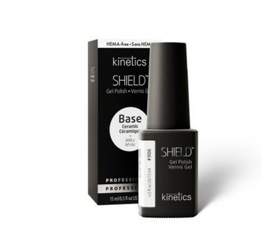 Kinetics Shield Gel Polish Fiber Base Milky White #906