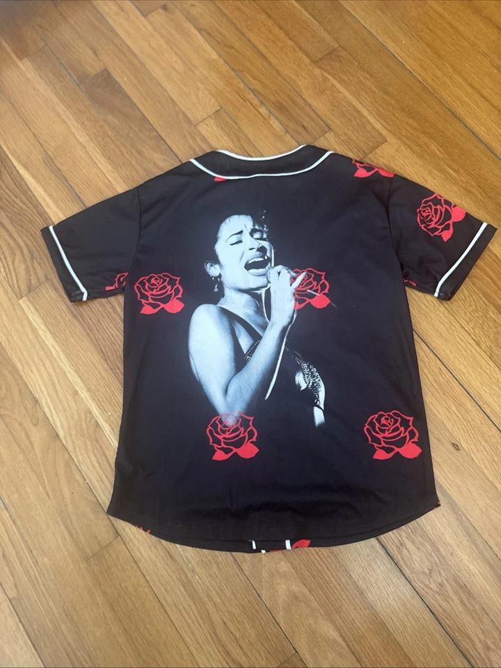 Camiseta de béisbol Selena Quintanilla Pérez estampada completa niñas talla 11-12 Foto 4 de 4