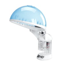 2 in 1 Hair Facial Steamer Nano Ionic Bonnet Hood 360 Salon Spa 350ml NEW