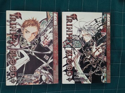 Trinity Blood Volume 1 & 2 manga LOT comic By Sunao Yoshida