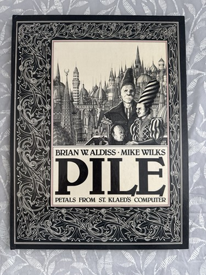 #ad PILE 1979 1st American Ed Mike Wilks Brian Aldiss Rare Illustrated Fantasy HC $129.99