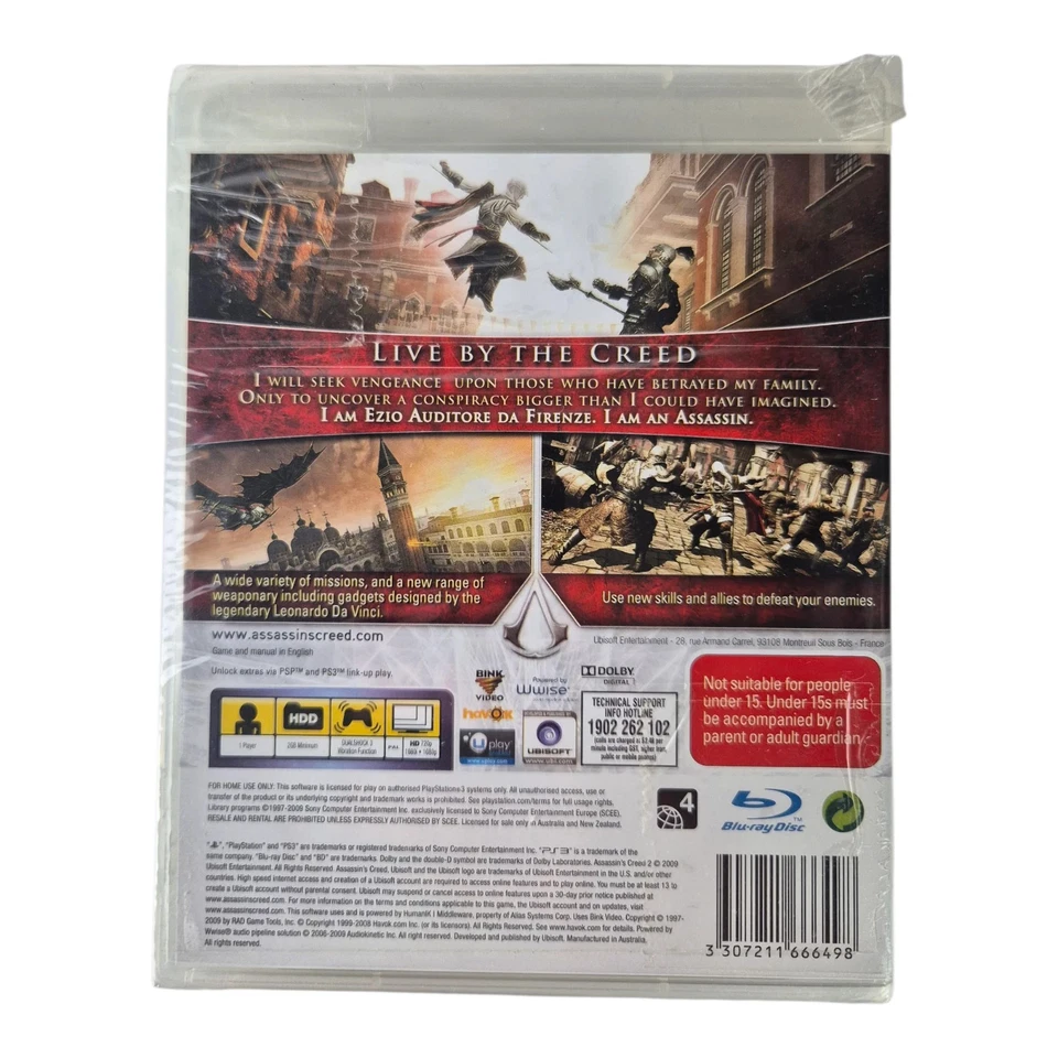 Assassin's Creed II Video Game for Sony PlayStation 3 (PS3) NEW/SEALED - Image 2 of 3