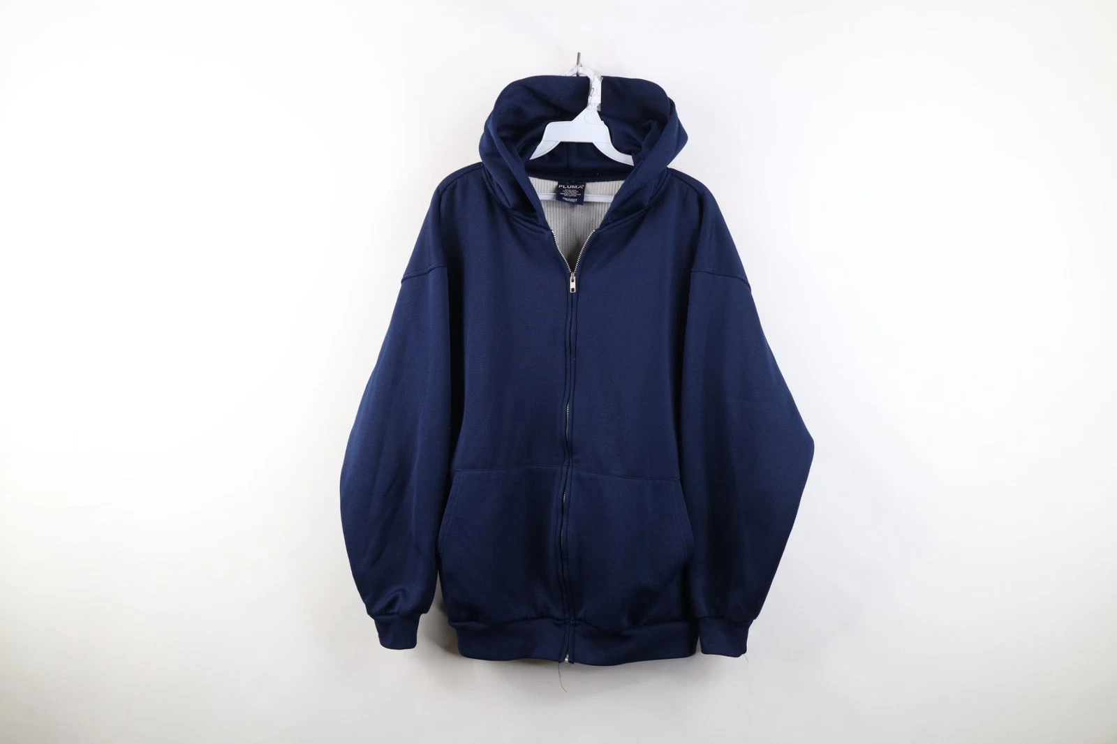 Vtg 90s Streetwear Mens L Faded Blank Thermal Waffle Knit Lined Full Zip Hoodie
Opens in a new windo