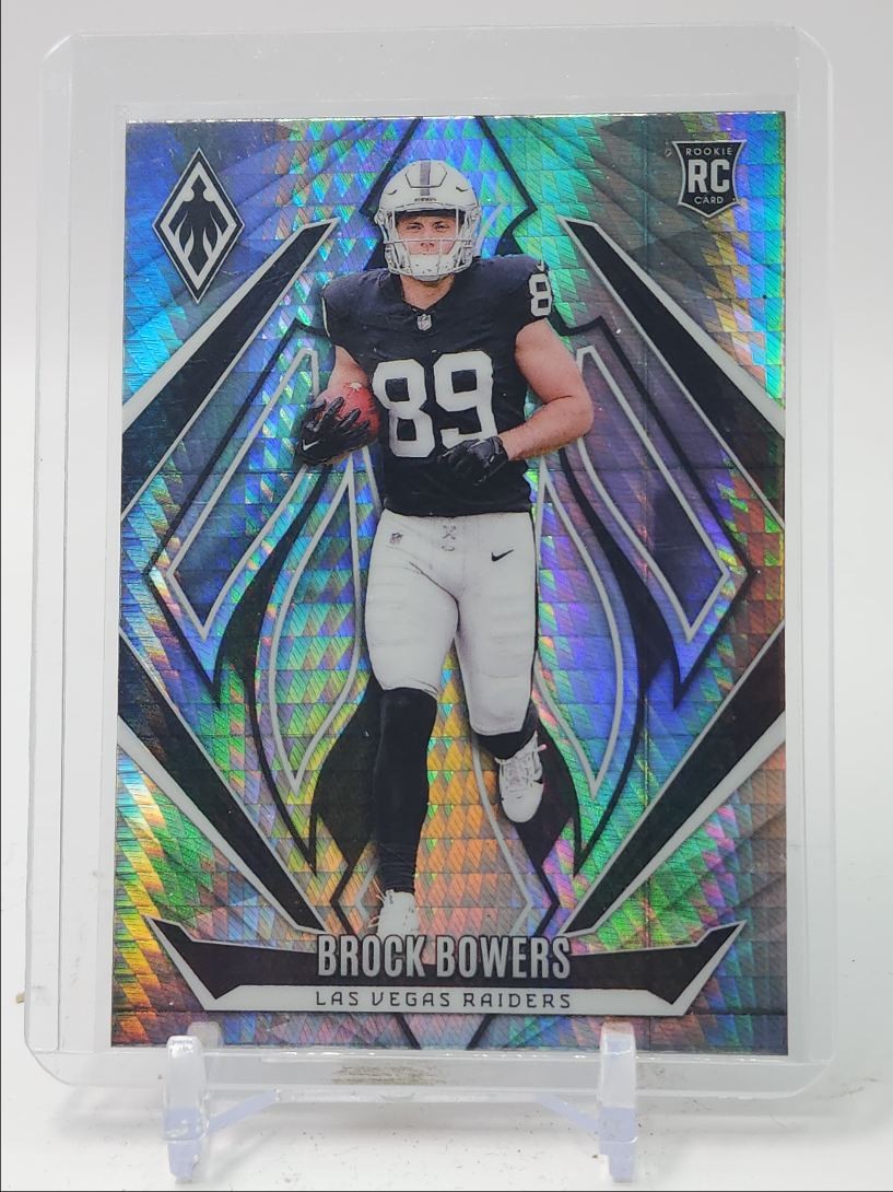 BROCK BOWERS 2024 PHOENIX FOOTBALL ROOKIE HYPER RAIDERS #165 RC Q4669