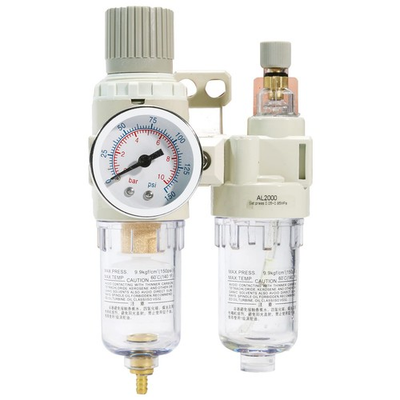 #ad 1 4quot; NPT Compressed Air Filter Regulator Lubricator Combo Pneumatic Popular $34.52