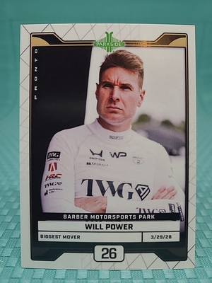 #ad 2026 Parkside Indycar Pronto Week 4 Alabama Barber Biggest Mover Will Power 24 $2.99