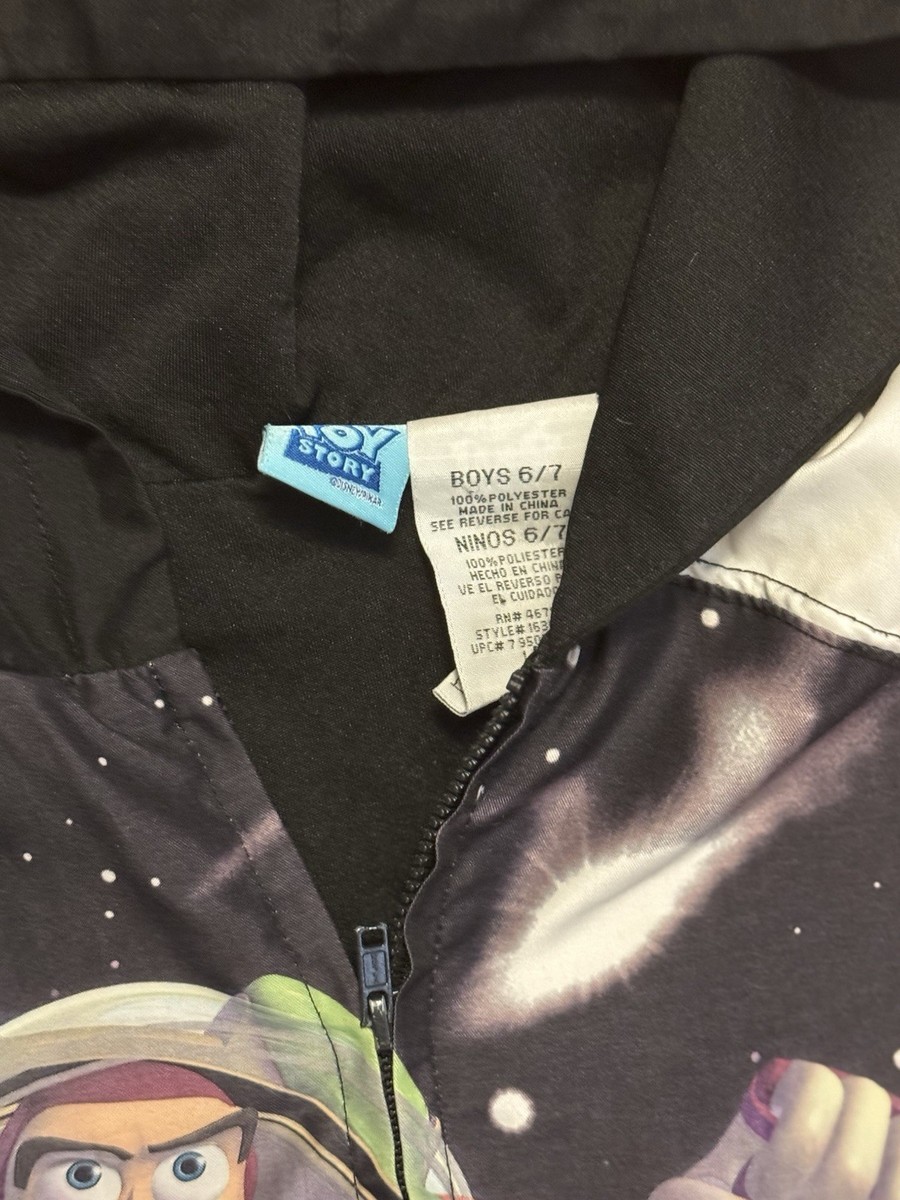 Vintage Disney Toy Story Buzz Lightyear Zip Up Windbreaker Hoodie