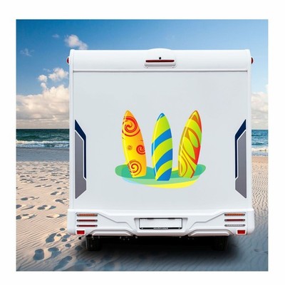 Wohnmobil Aufkleber Surfer Beach Surfbrett Surf Board Surfer Hawaii viele Größen