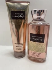 Bath & Body Works A THOUSAND WISHES Body Cream, Shower Gel Set of 2