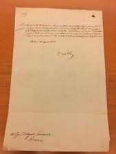 Lettera autografa di Febo D'Adda