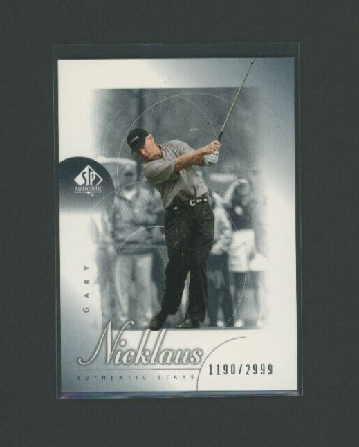 2001 SP Authentic Authentic Stars /2999 Gary Nicklaus #82 Rookie RC NM-MT