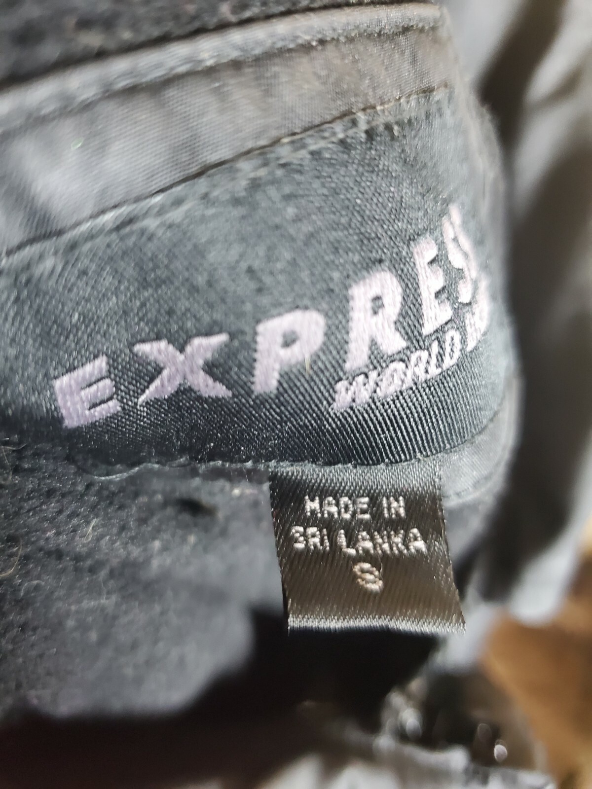 Express Worldwide Jacket Black Polyester Small Ch… - image 8