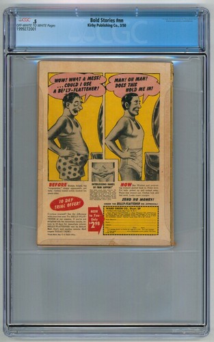 Bold Stories #nn (#1) CGC (Kirby, Mar 1950) Wally Wood Art; Risqué Humor Digest - Picture 2 of 3