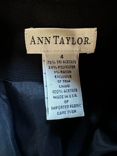 Tuta Ann Taylor nera taglia 4 giacca pantalone smoking dettagli - Foto 7 di 7