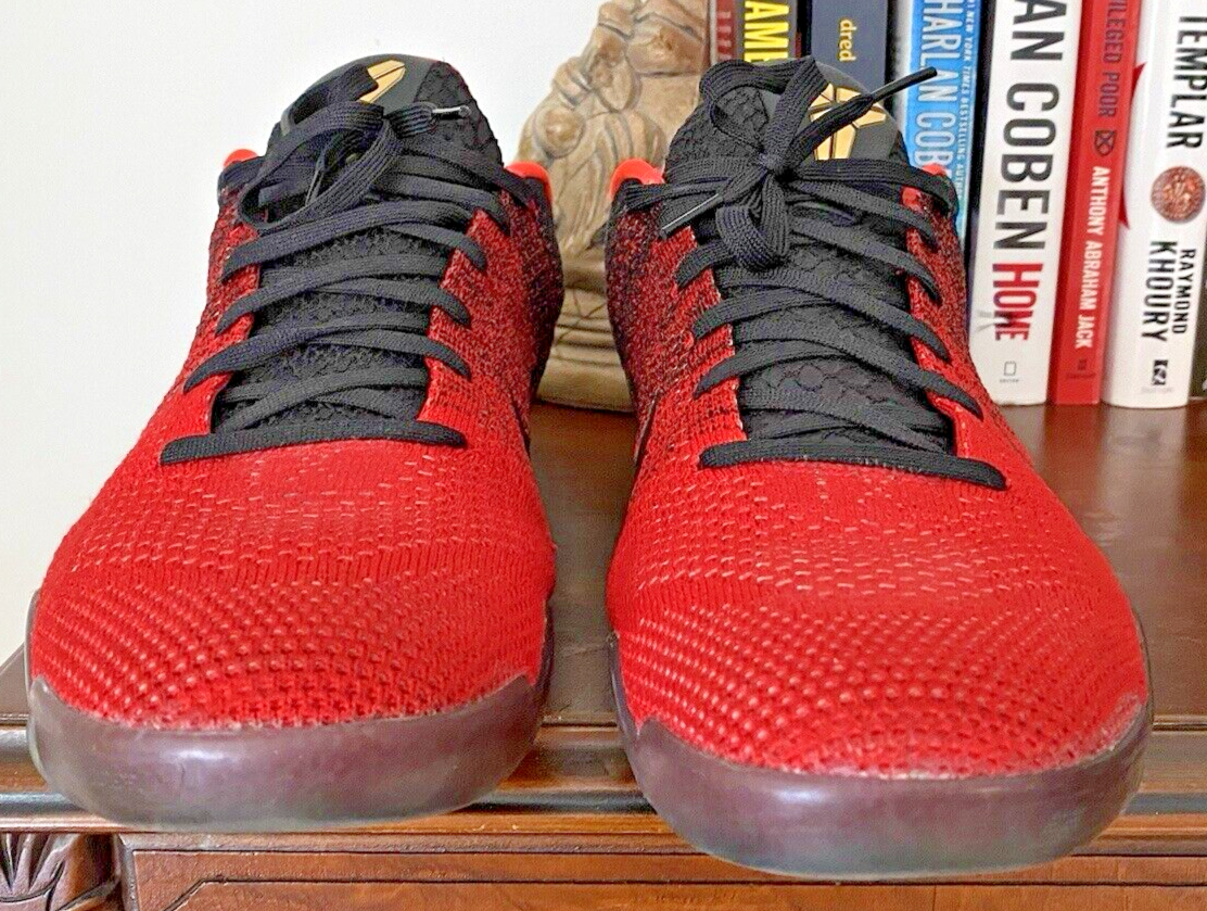 Nike Kobe 11 Achilles Heel 2016 Size 13 Red Black Infa Orange