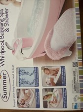 Baby Bath Summer Infant Lil  Luxuries Whirlpool Bathtub, Bubbling Spa Pink New