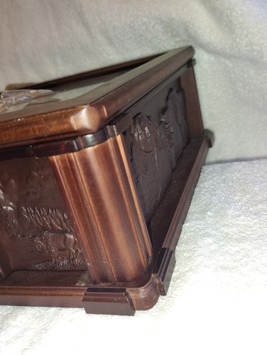 Danbury Mint US State Quarters Wood Display Case, w Storage Drawer & 2 Keys - Picture 9 of 23