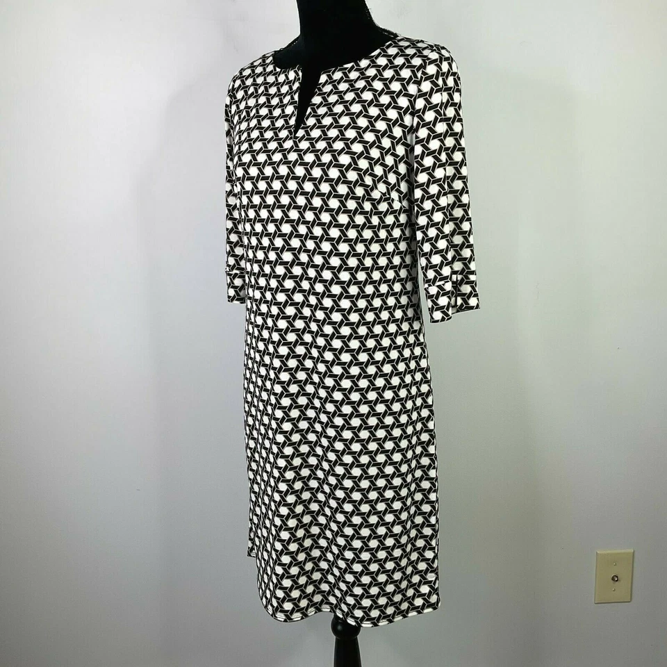 Vestido para mujer Laundry by Design cambio geométrico manga 3/4 talla 4 Foto 3 de 4