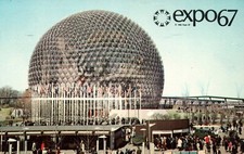 Postcard 1967 Expo 67 Montreal Canada United States Pavilion