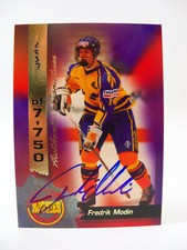 Fredrik Modin 1994 Signature Rookies Promo Autograph Signature Limited Edition